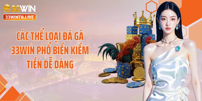 Các thể loại đá gà 33WIN phổ biến kiếm tiền dễ dàng